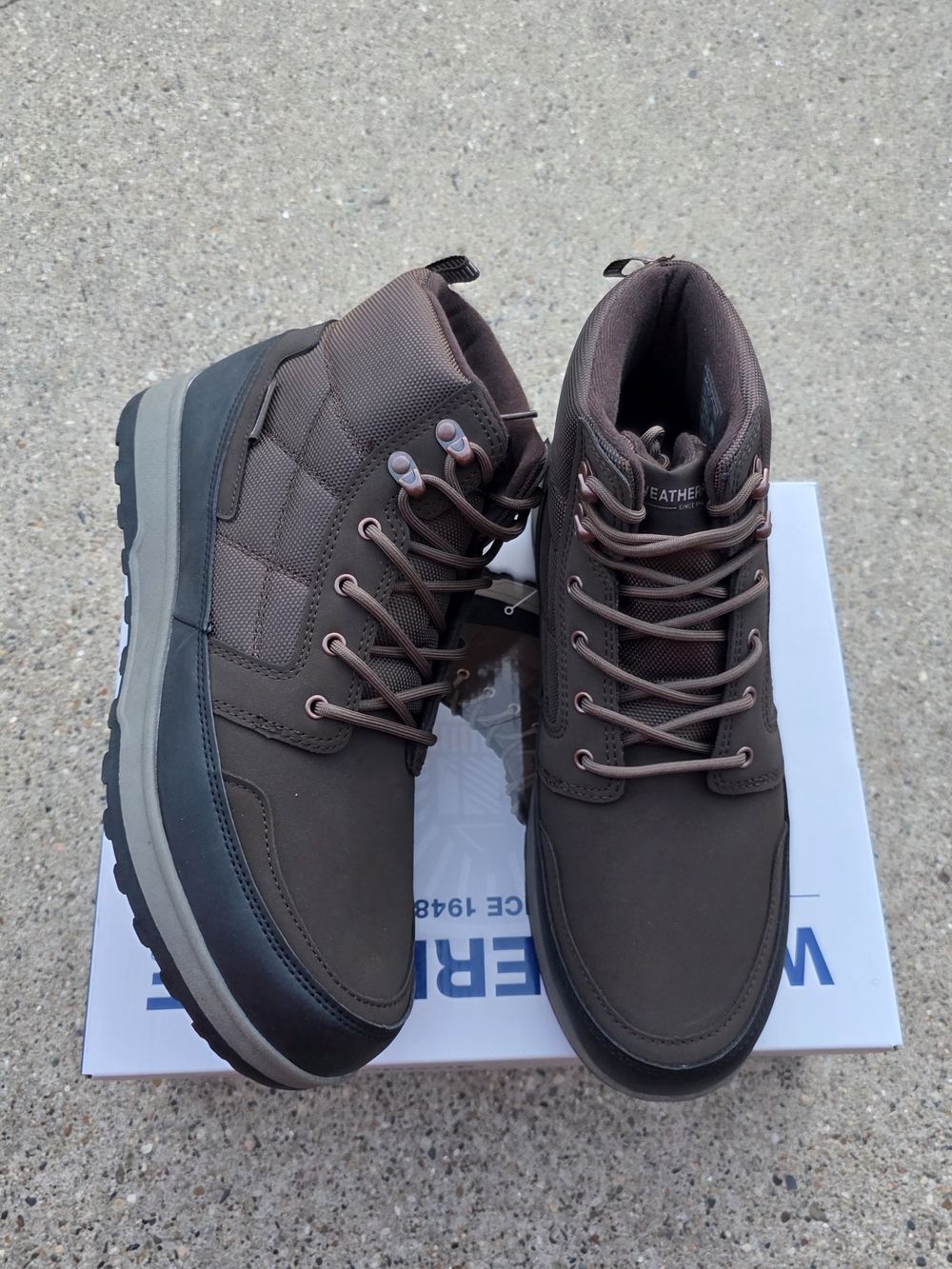 Weatherproof Waterproof Brown Men's Hiking Boots Size 12